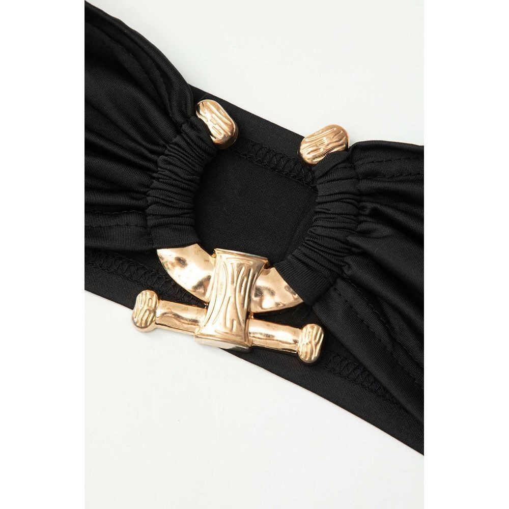 Micas U-ring Crop Tube Top And Asymmetric Slit Skirt Set black size S‎ - Picture 14 of 14